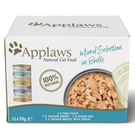 Applaws Lata Gatos Adultos Multipack Selección Suprema 12 x 70 gr