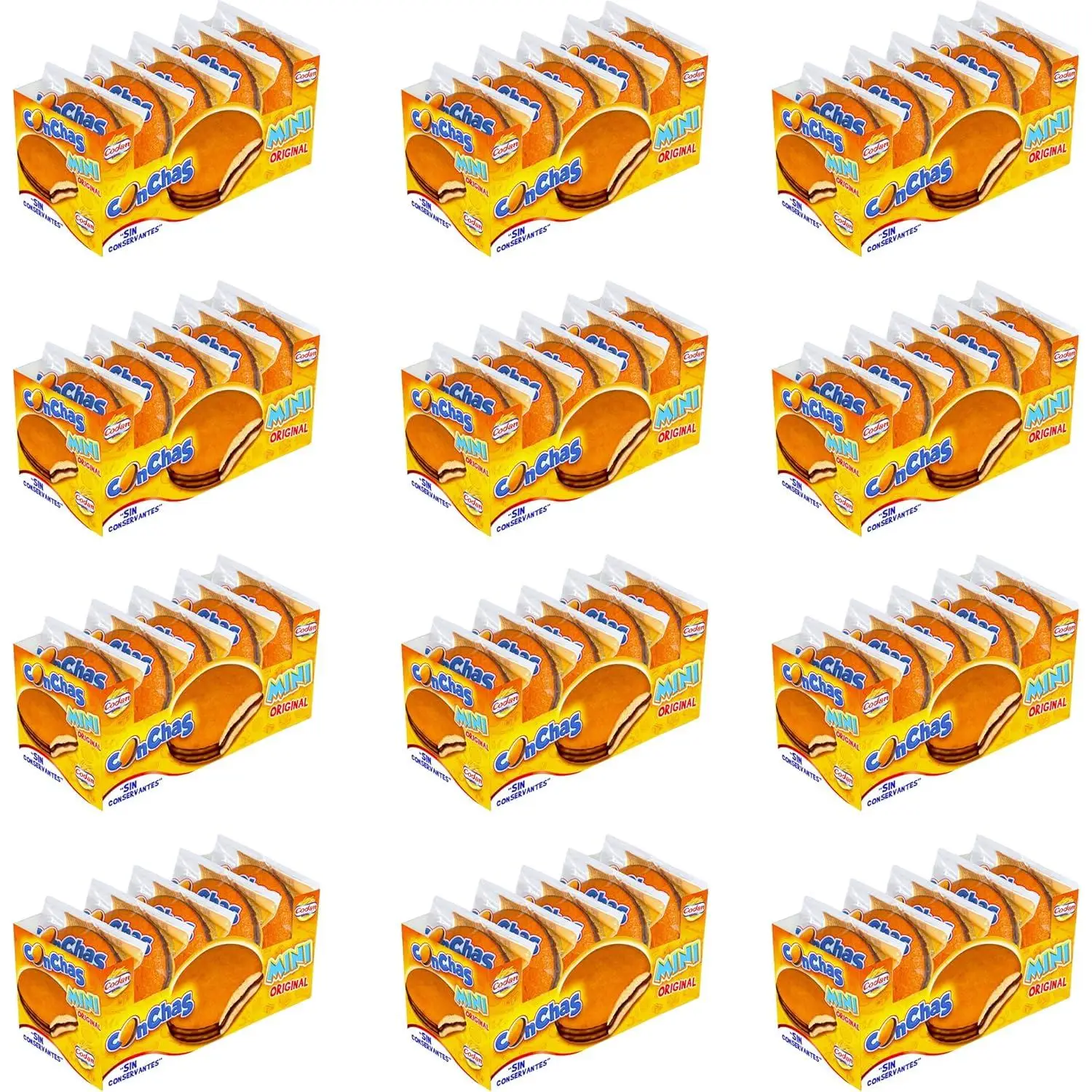 Conchas Mini y Dorayakis | Pack de 12 x 5 Uds. (180 g por Pack) | Producto de Pastelería y Repostería | Bollería Tierna y Esponjosa Ideal para Desayunos y Meriendas