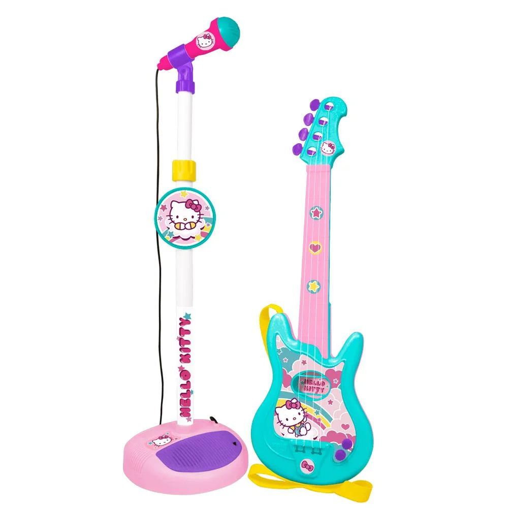 Conjunto Guitarra y Micrófono Hello Kitty (1494)