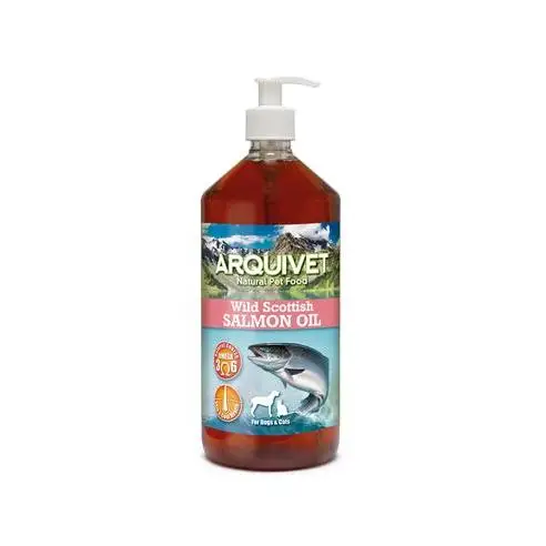 Aceite de Salmón Escocés para Perros y Gatos 1 Litro - Mejora la Dieta y la Salud Arquivet