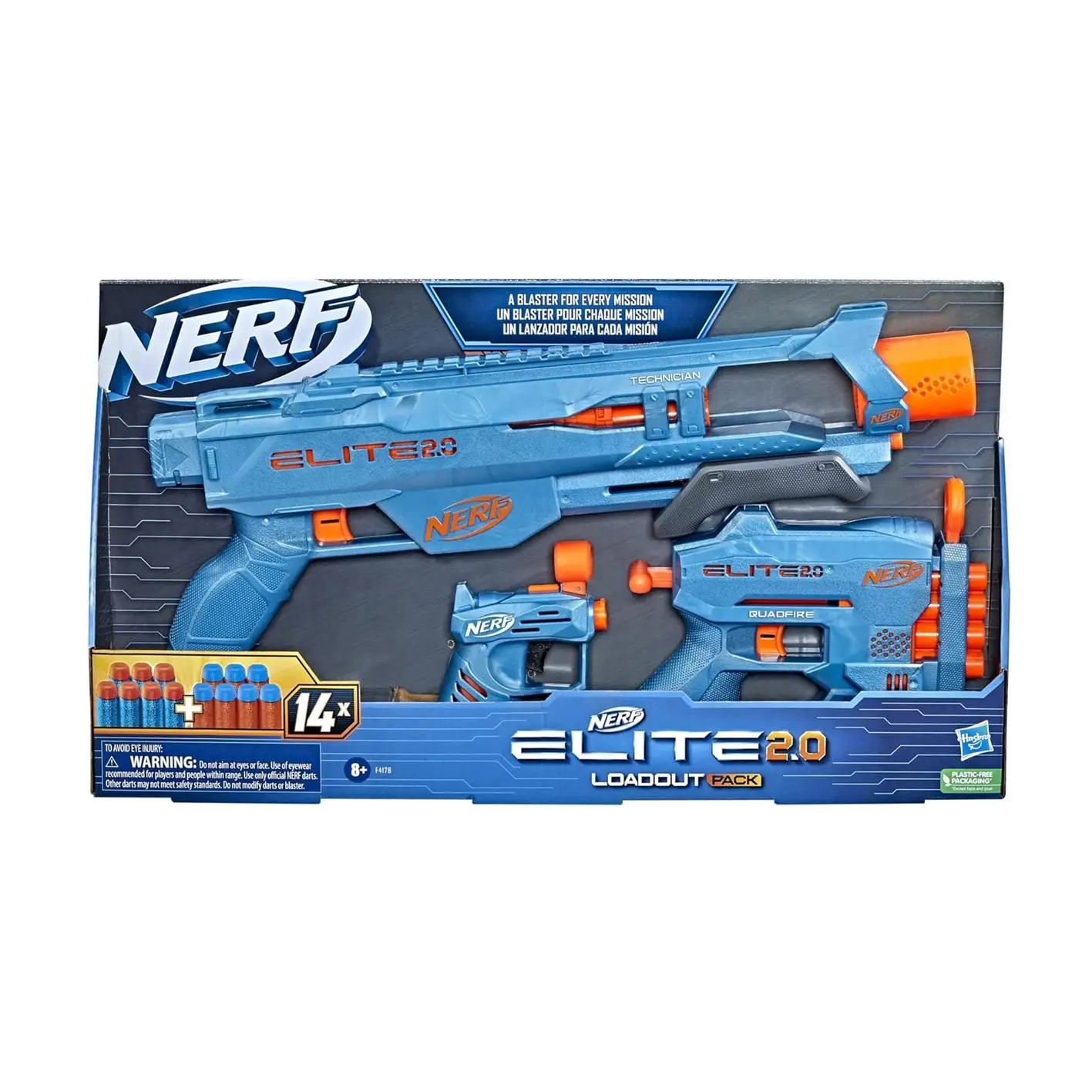 Hasbro Nerf Elite 2.0 Loadout Pack 3 Pistolas Hasbro F4178