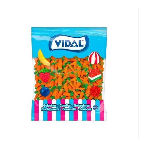 VIDAL Zanahorias bolsa 1 Kg  sabor a NARANJA  sin gluten  sin grasa sabor original Vidal garantizado