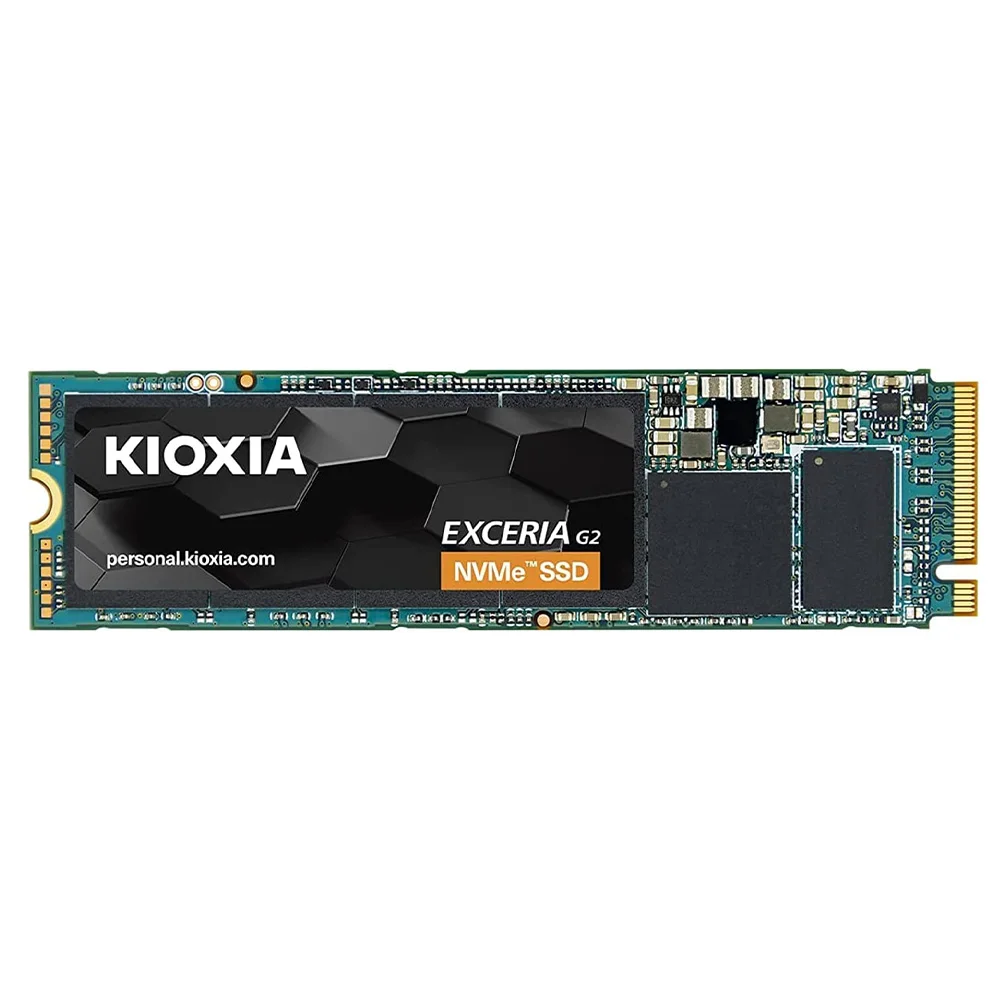 Kioxia EXCERIA G2 500GB, 1TB and 2TB internal SSD hard drive PCIe Gen3 x4 NVMe M.2 2280