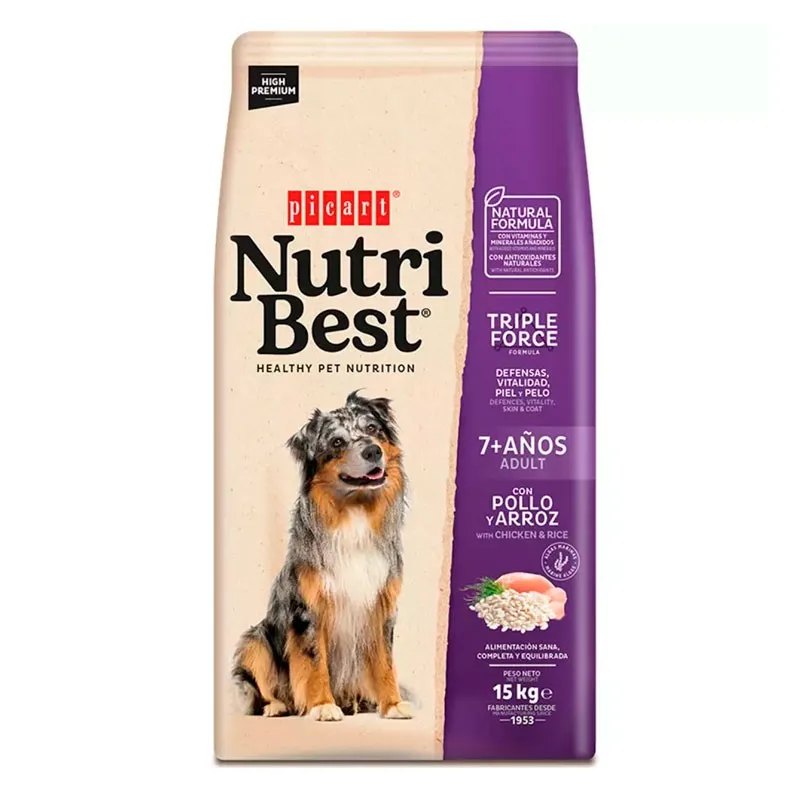 Picart NutriBest Adult Senior 7+ 15 Kg
