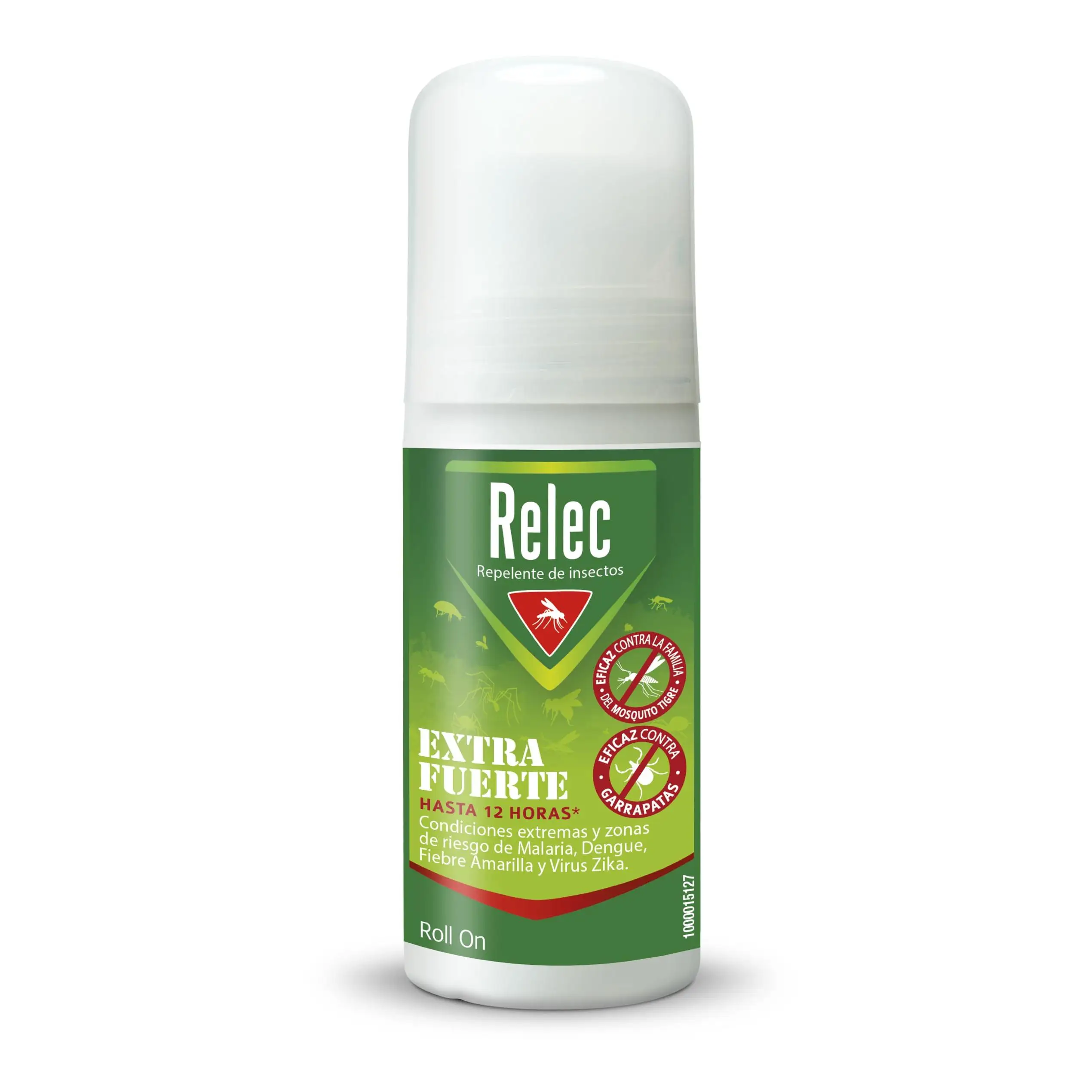 Relec Repelente de Insectos Extra Fuerte Hasta 12 Horas 50ml Roll On Eficaz contra Garrapatas y Mosquito Tigre