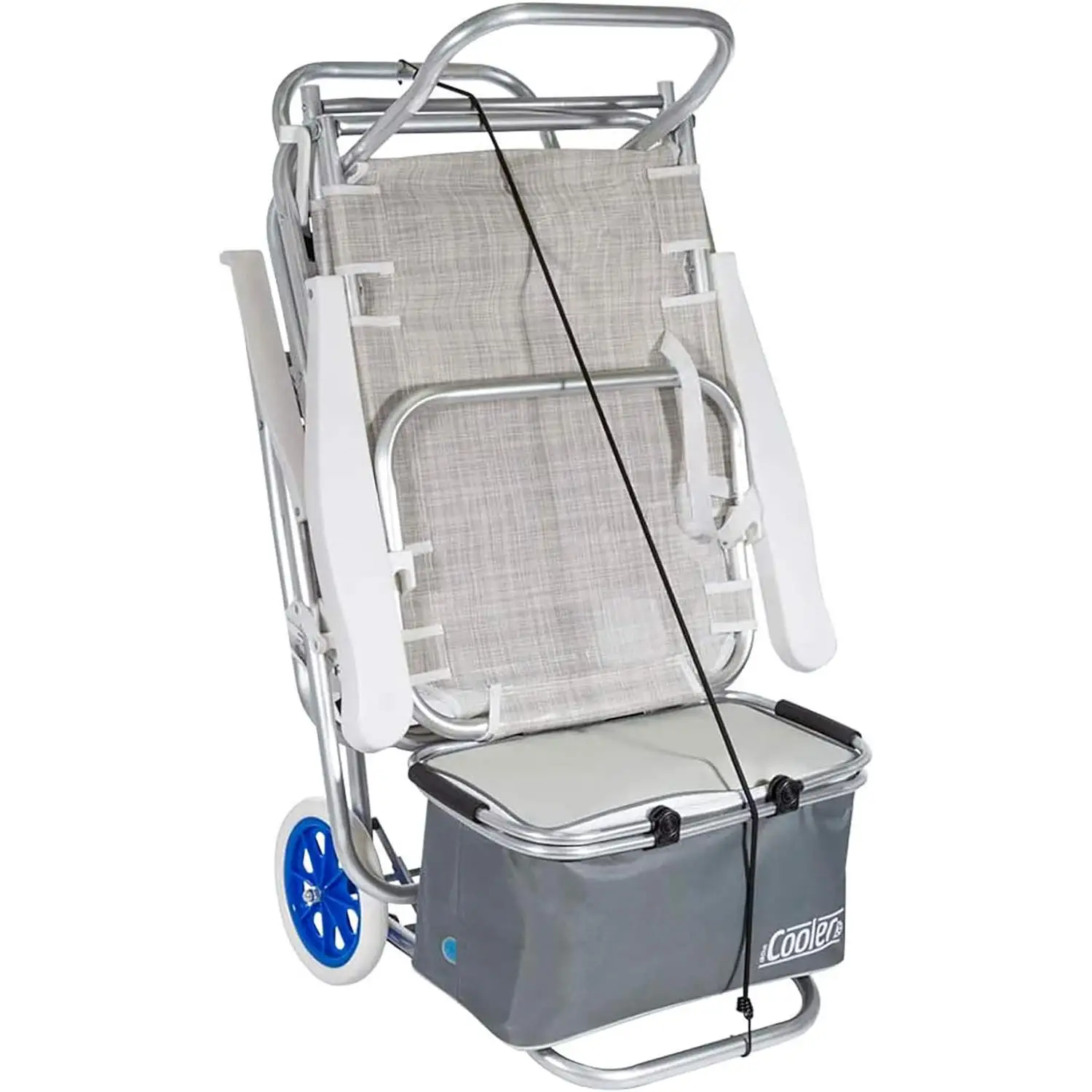 Carro portasillas Plegable, 110x38x42cm, Carro playa plegable de Aluminio para Camping y Playa Nuevo y Mejorado (Carro Portasilla)
