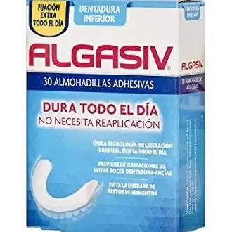 Algasiv Almohadillas Adhesivas Dentadura Inferior 30Uds