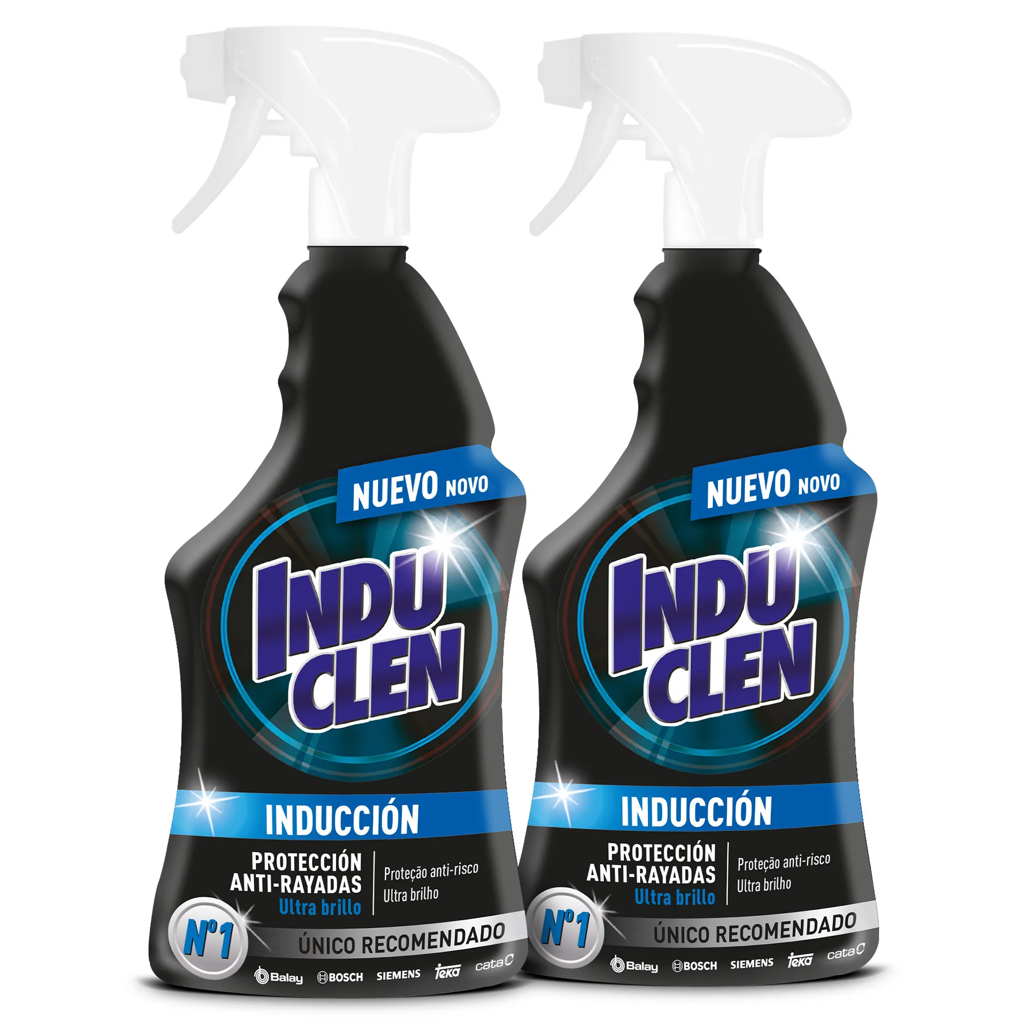 Induclen Induction Cleaner, Spray Pack 2x250 ml, Clean Plate, Ultra Gloss Superior