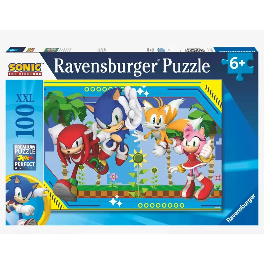 RAVENSBURGER PUZLE SONIC EL ERIZO 100 PIEZAS XXL, 01134, TIENDA CON LICENCIA OFICIAL