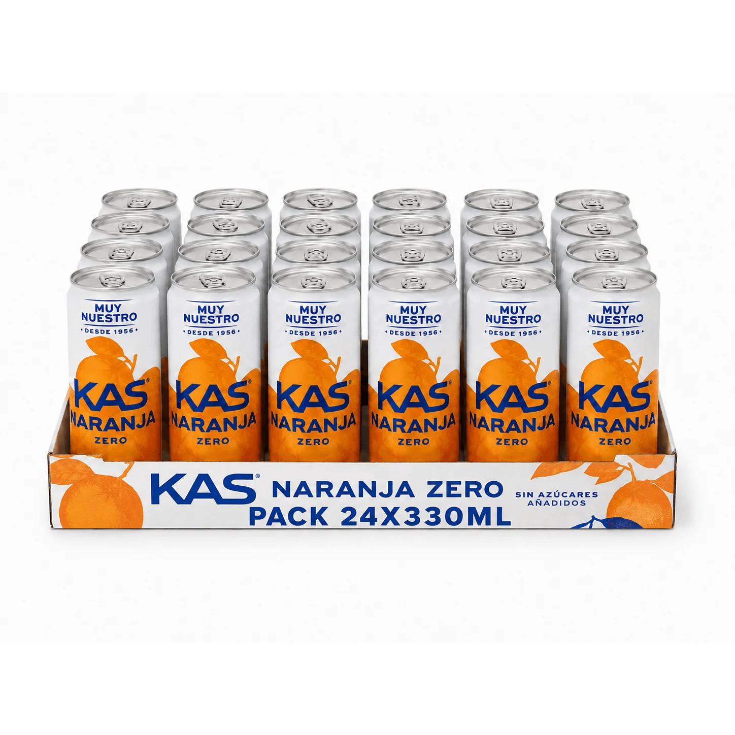 PACK 24 LATAS KAS NARANJA ZERO