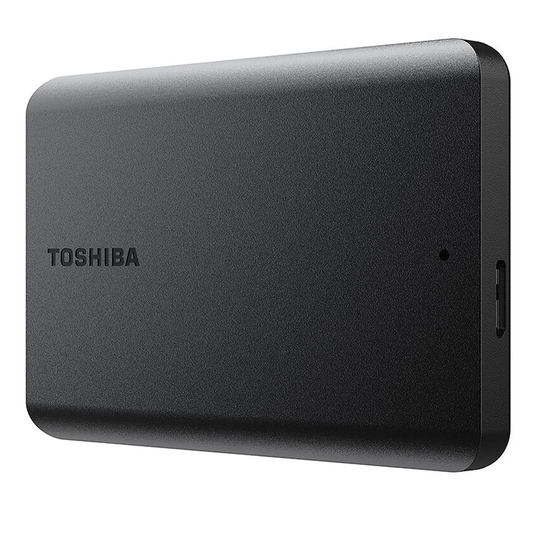 Toshiba Canvio Basics 2022 external hard drive 2.5 USB 3.2 capacities of 1TB, 2TB and 4TB , Compatible with 2.0, Black Color