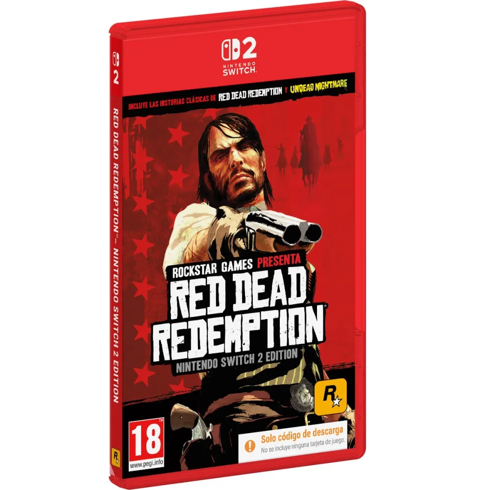 RED DEAD REDEMPTION SWITCH2 CAJA CÓDIGO DESCARGA DIGITAL JUEGO COMPLETO NINTENDO SWITCH 2 VERSIÓN ESPAÑOLA GARANTÍA EU