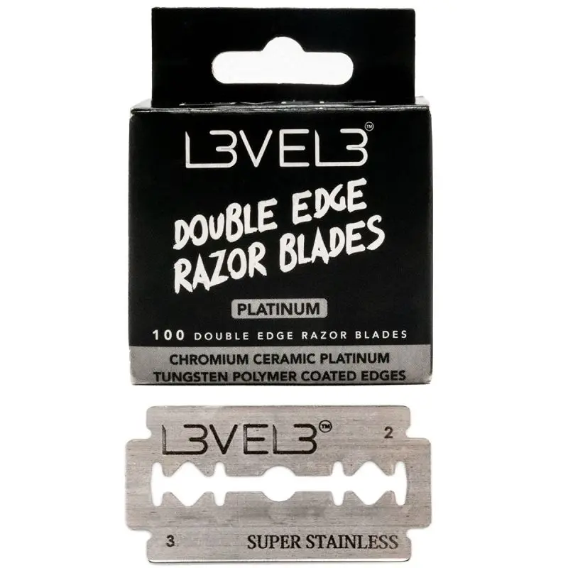 L3VEL3 CUCHILLAS DE DOBLE FILO PLATINO 100 UDS