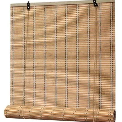 DESEOS Persiana Enrollable de Bambu Natural - Estor enrollable - Cortina bambu - Ideal para Interior