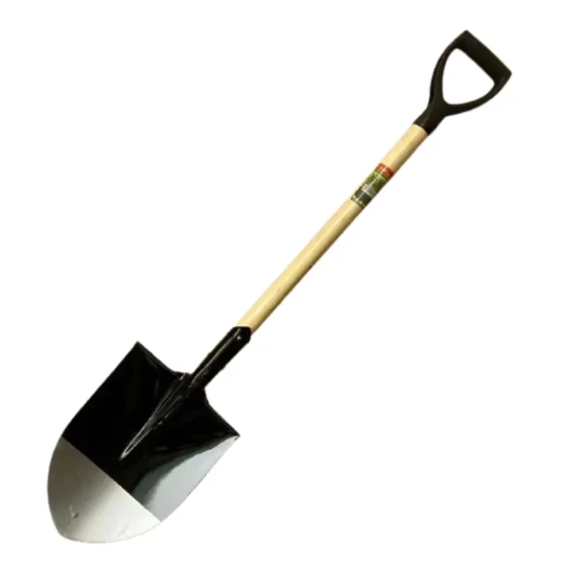 Maxia Market - Pala Punta y cuadrada multiusos para jardin nieve excavar mover materiales construcción herramienta manual mango en 103 x 24 cm