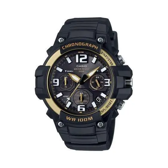 reloj deportivo hombre CASIO MCW-100H-9A2 Pantalla de Neón Cronómetro 100M correa de goma