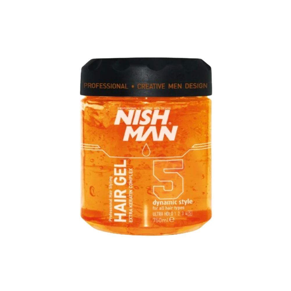 NISHMAN - GOMINA GEL ULTRA FUERTE 5 DYNAMIC STYLE Fijador 750ML
