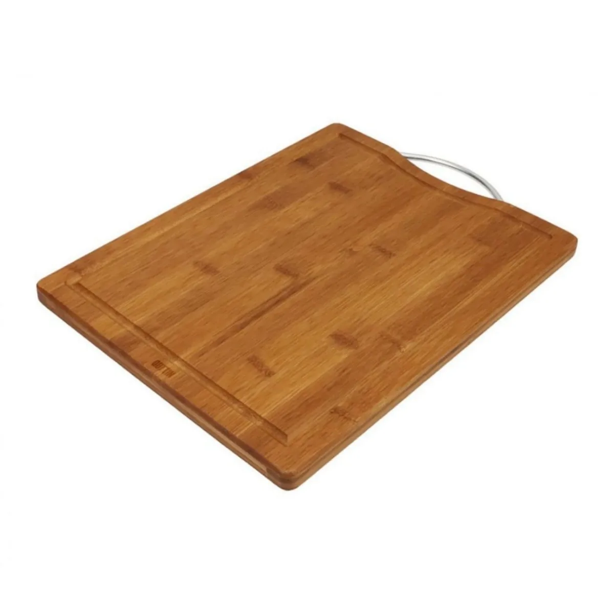 ZYLX SHOPPING – Tabla de Cortar de Bambú Dark con Asa | 3 Tamaños Disponibles | Tabla de Cocina con Canaleta Quttin