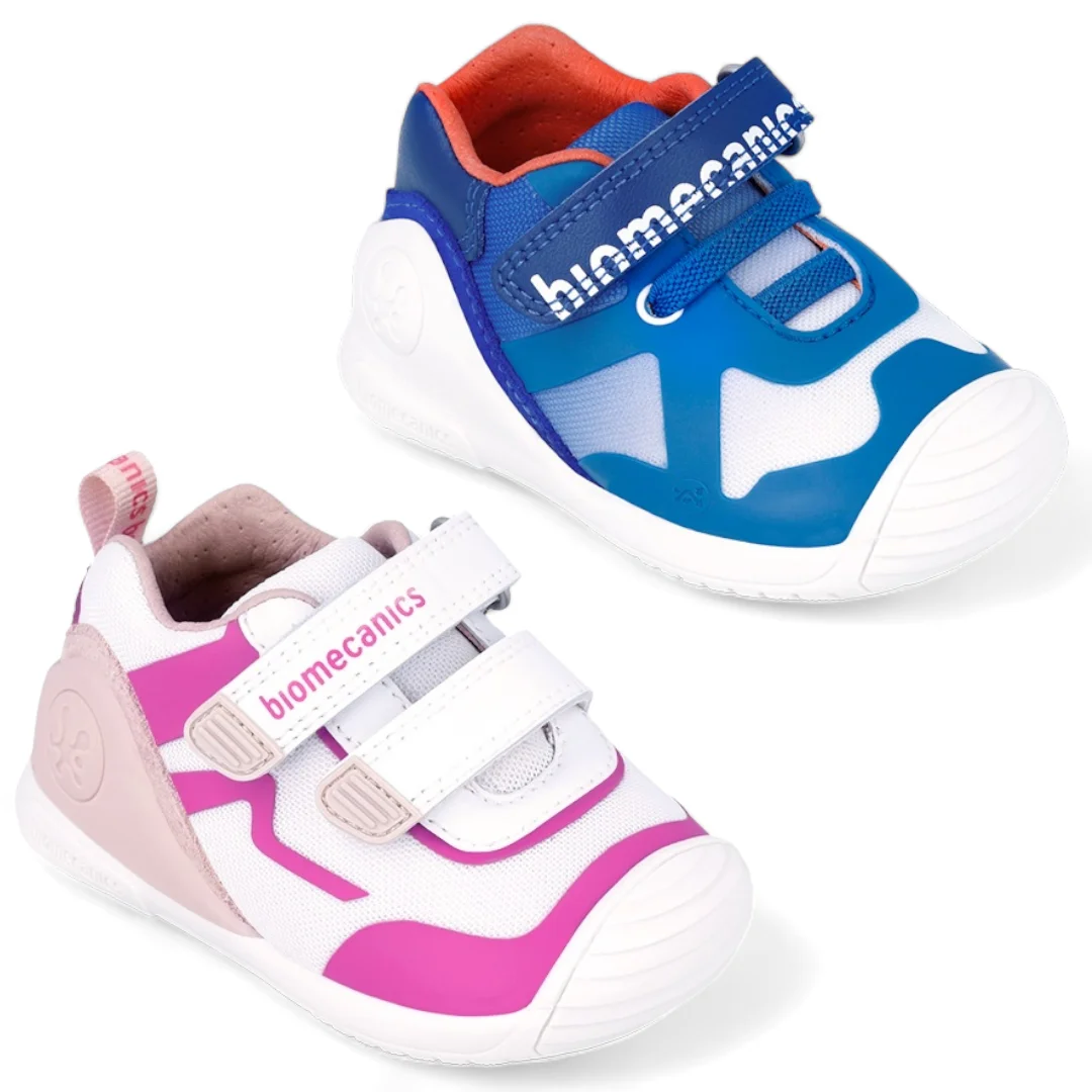 Biomecanics 242150-A Azul 242152-C Blanco Fucsia. Zapatillas Deportivas de Primeros Pasos Biogateo