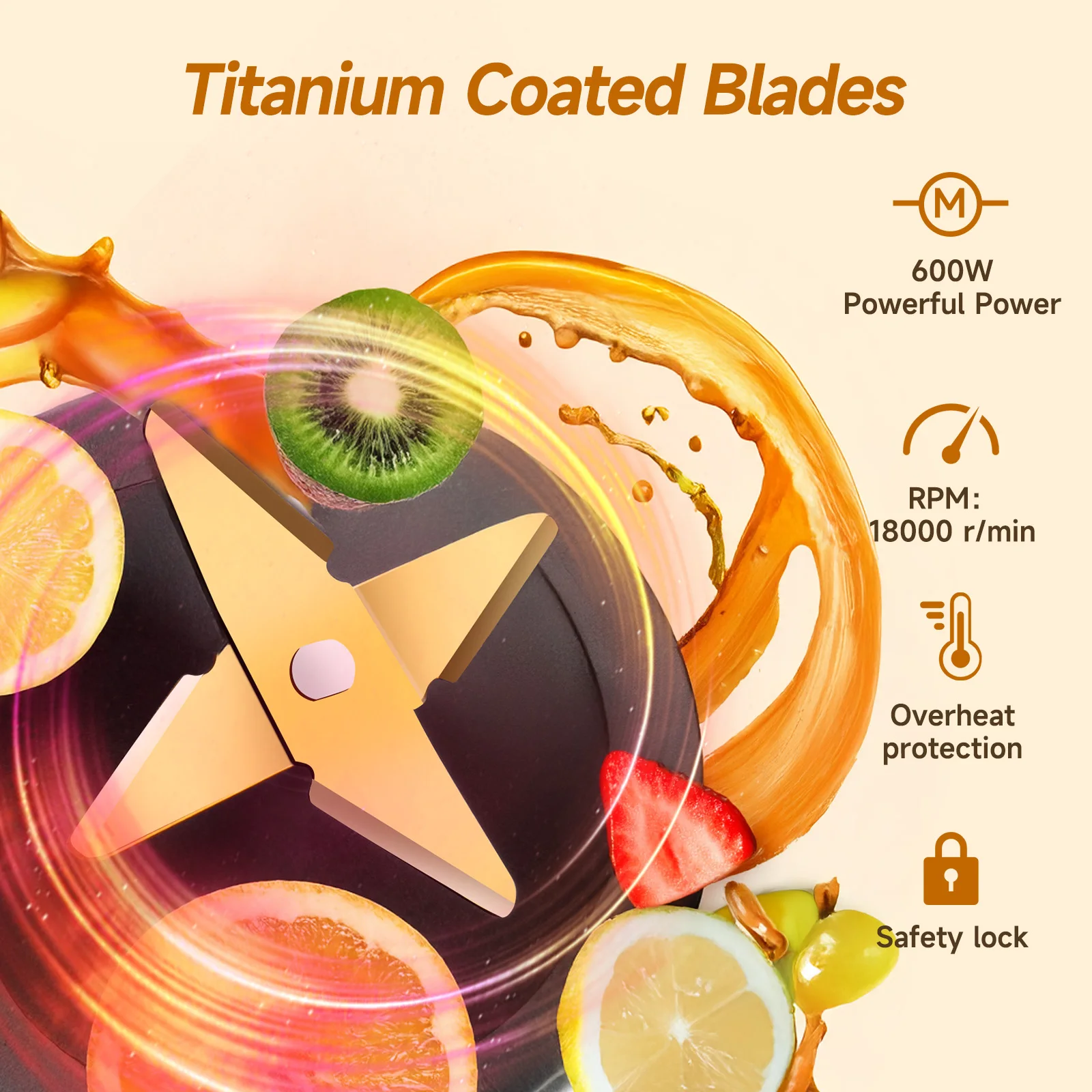 خلاط بهلوان ايجوستار، سعة 1.5 لتر، 600 وات، سحق الثلج. خلاط مع 4 شفرات بطبقة تيتانيوم وسرعتين + وظيفة توربو وautoClean. خالية من مادة BPA. #2