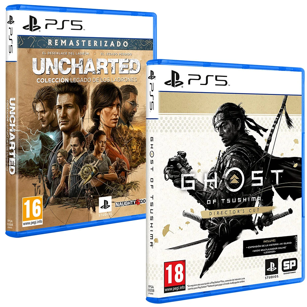 PACK Uncharted Colección + Ghost of Tsushima (Director's Cut) PS5