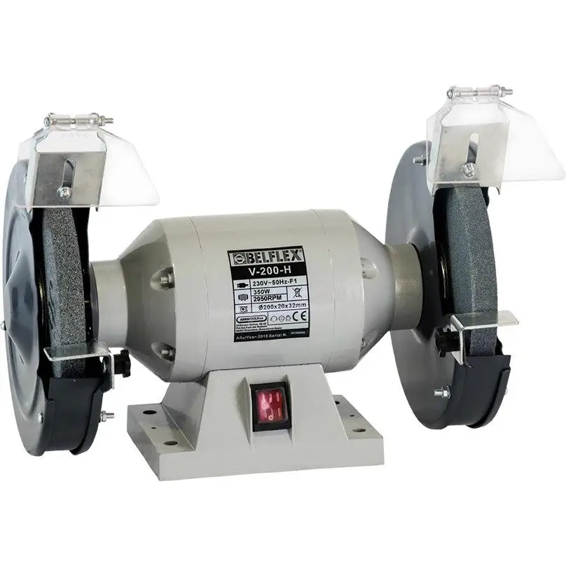 Esmeril Eléctrico Abratools 200mm con 2 Muelas Incluidas