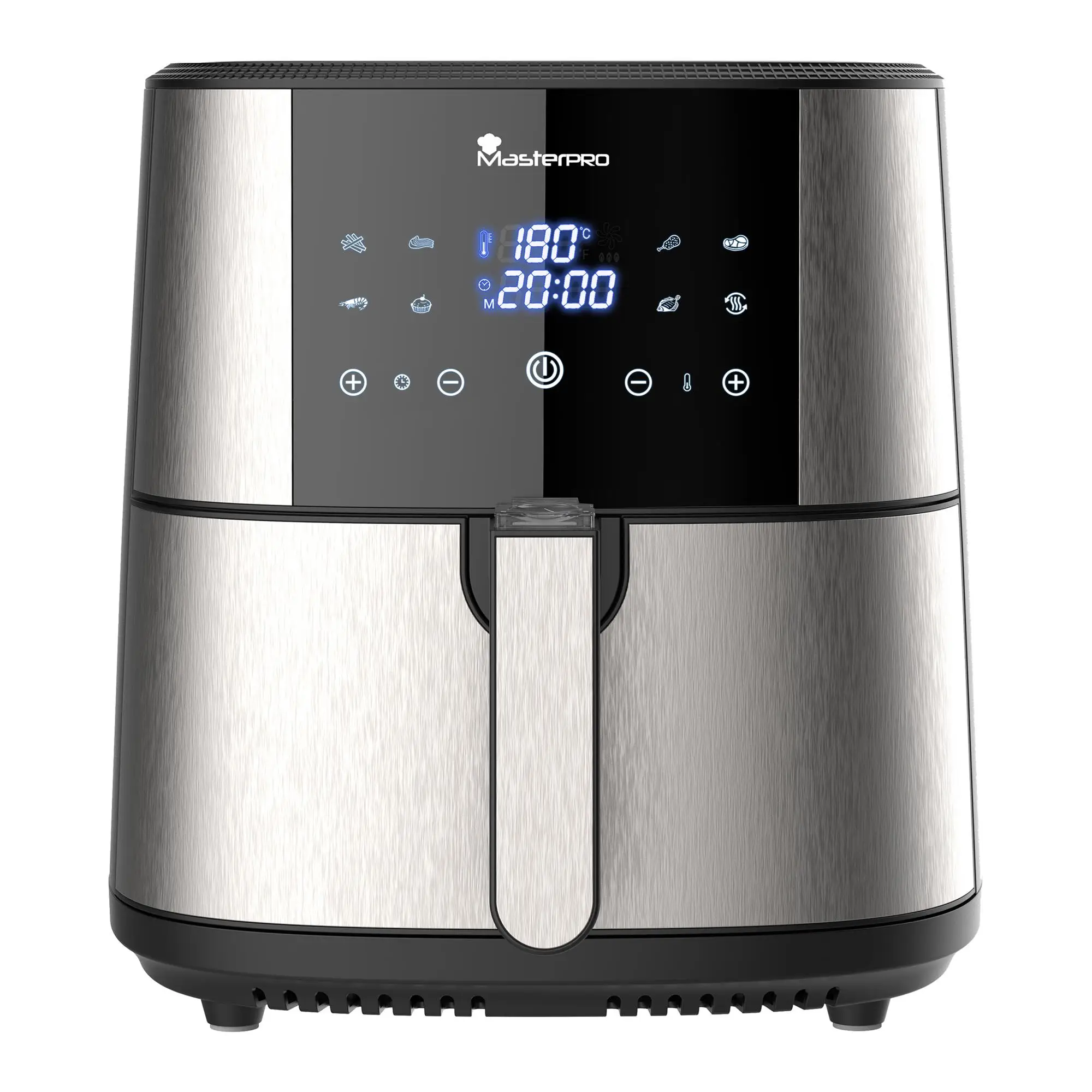 Freidora de aire ROCKET de 6L sin PFAS 1800W con revestimiento cerámico, Pantalla táctil LED MasterPRO