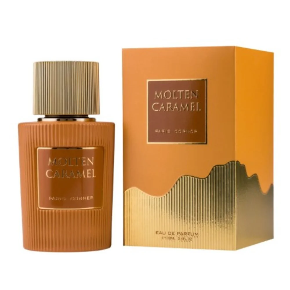 Perfume Arabe "Molten Caramel" de PARIS CORNER 100% Original – Un Viaje Sensorial de Lujo en Cada Gota – Unisex, 100ml