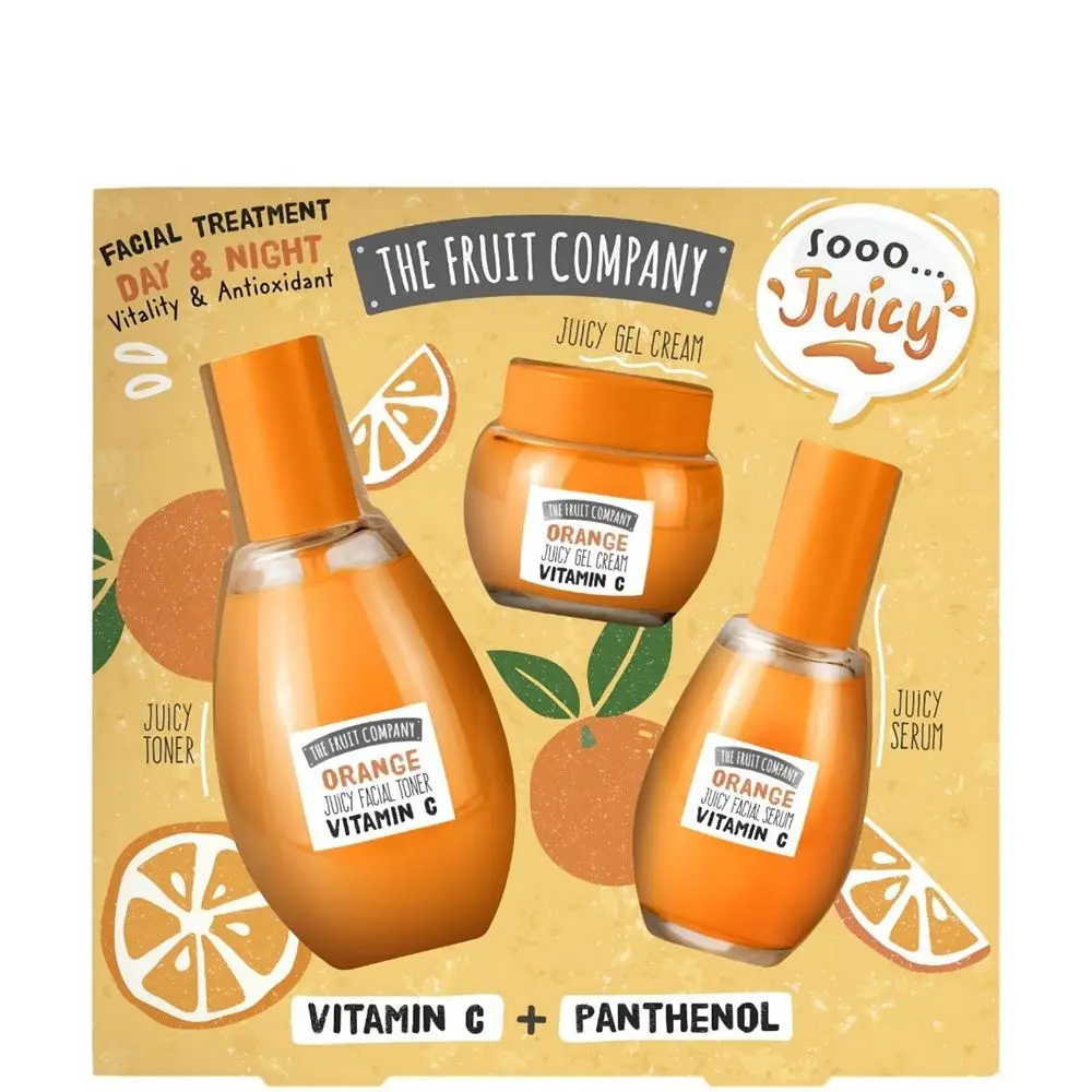 THE FRUIT COMPANY Orange Vitamin C Day & Night Facial Treatment Estuche