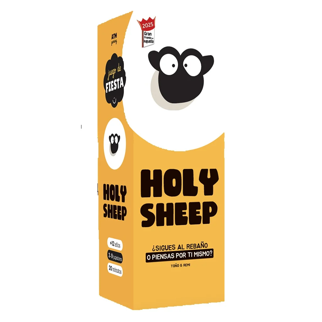 Asmodee - Holy Sheep - Juego de Mesa Dinámico para Familia y Amigos - + 12 Años - 3-9 Jugadores - Español
