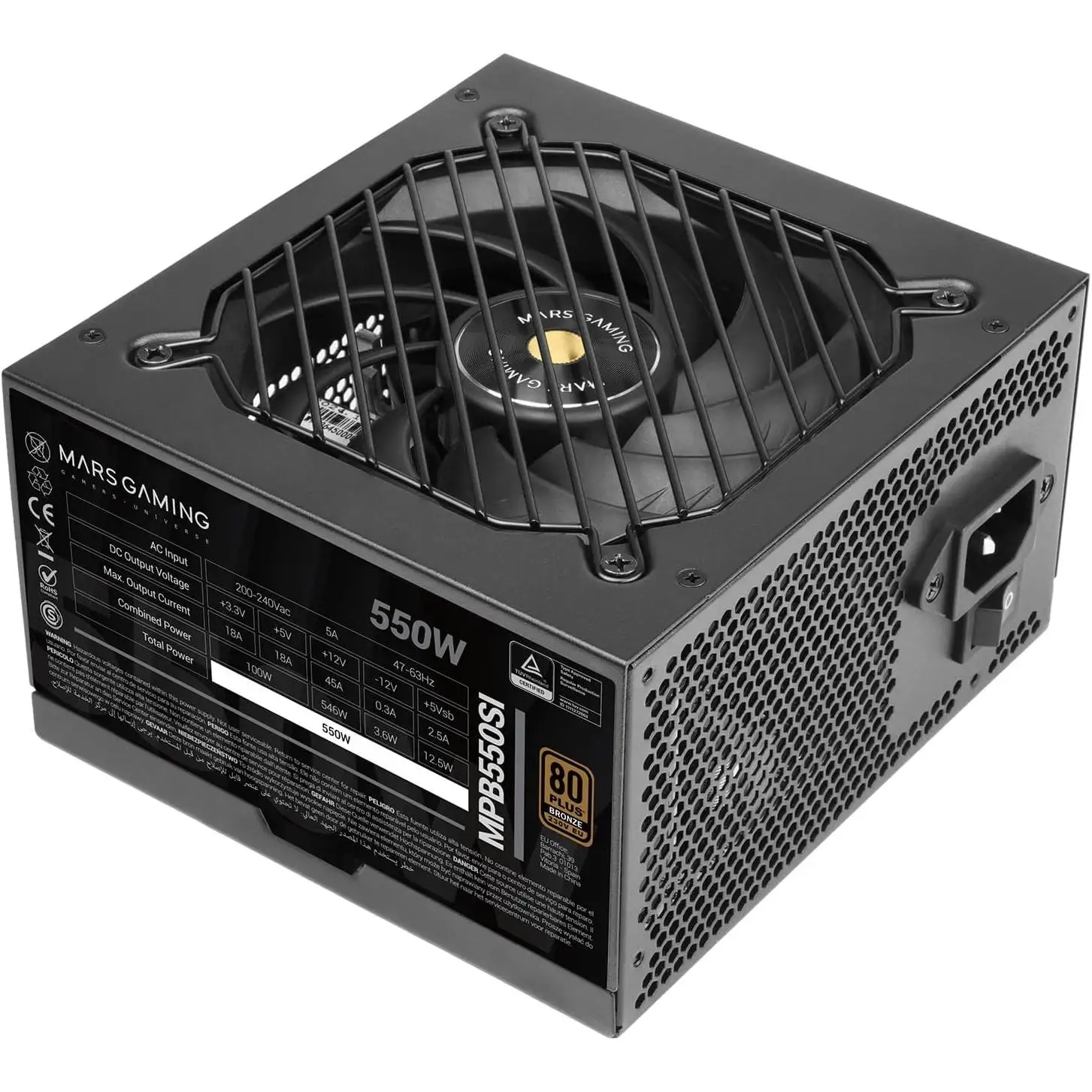Mars Gaming MPB550SI ATX 550W 80 plus Bronze Fuente Alimentación - Imagen 4