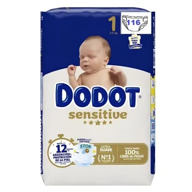 Size 1 Dodot Sensitive diapers