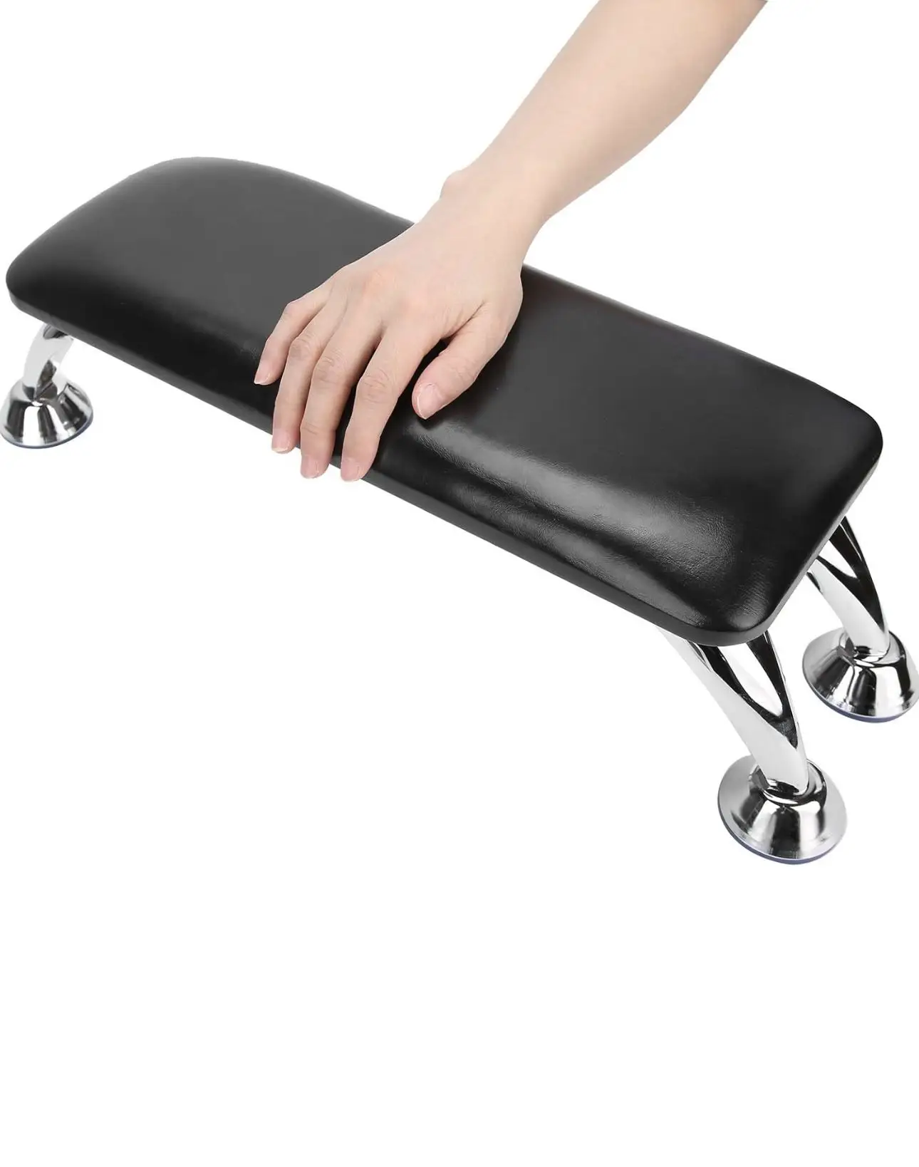 Hand Rest Pillow, Professional SALON Manicure Armrest with Stainless Steel Holder for Nail Technician Use