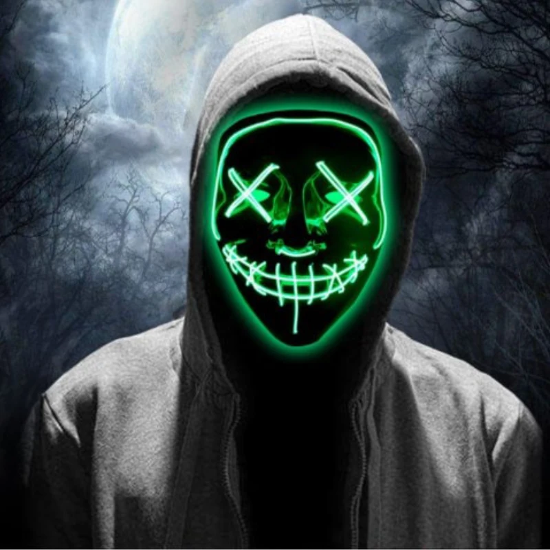 LED purge mask | Light mask for Halloween purge | Led mask for parties