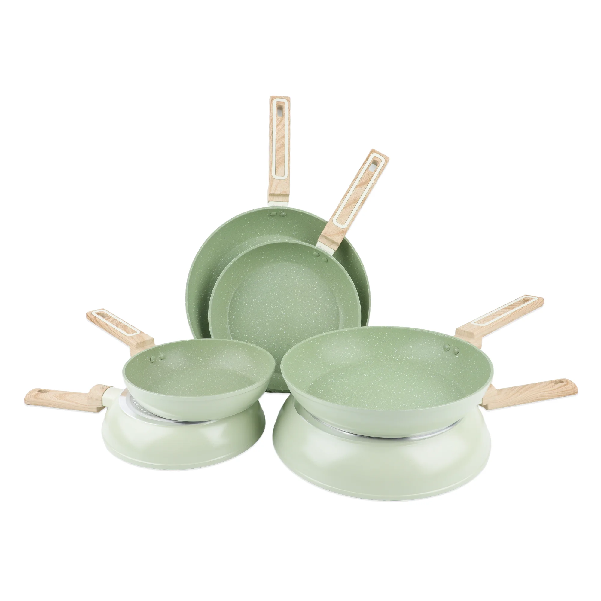 Family Sartén de Aluminio 20-30 cm | Antiadherente y Apta para Inducción, Gas, Vitro y Eléctrica