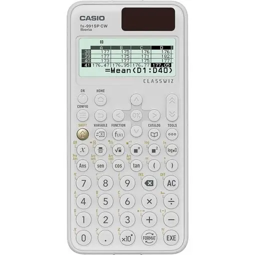 Casio fx-991 SPCW Advanced Scientific Calculator with Natural Display, 580 + Functions, Elegant and Dual Solar Design