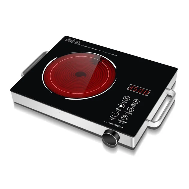 Vitroceramica portátil, vitroceramica eléctrica, 2200W, negro. Griddle para usar en casa, hogar,
