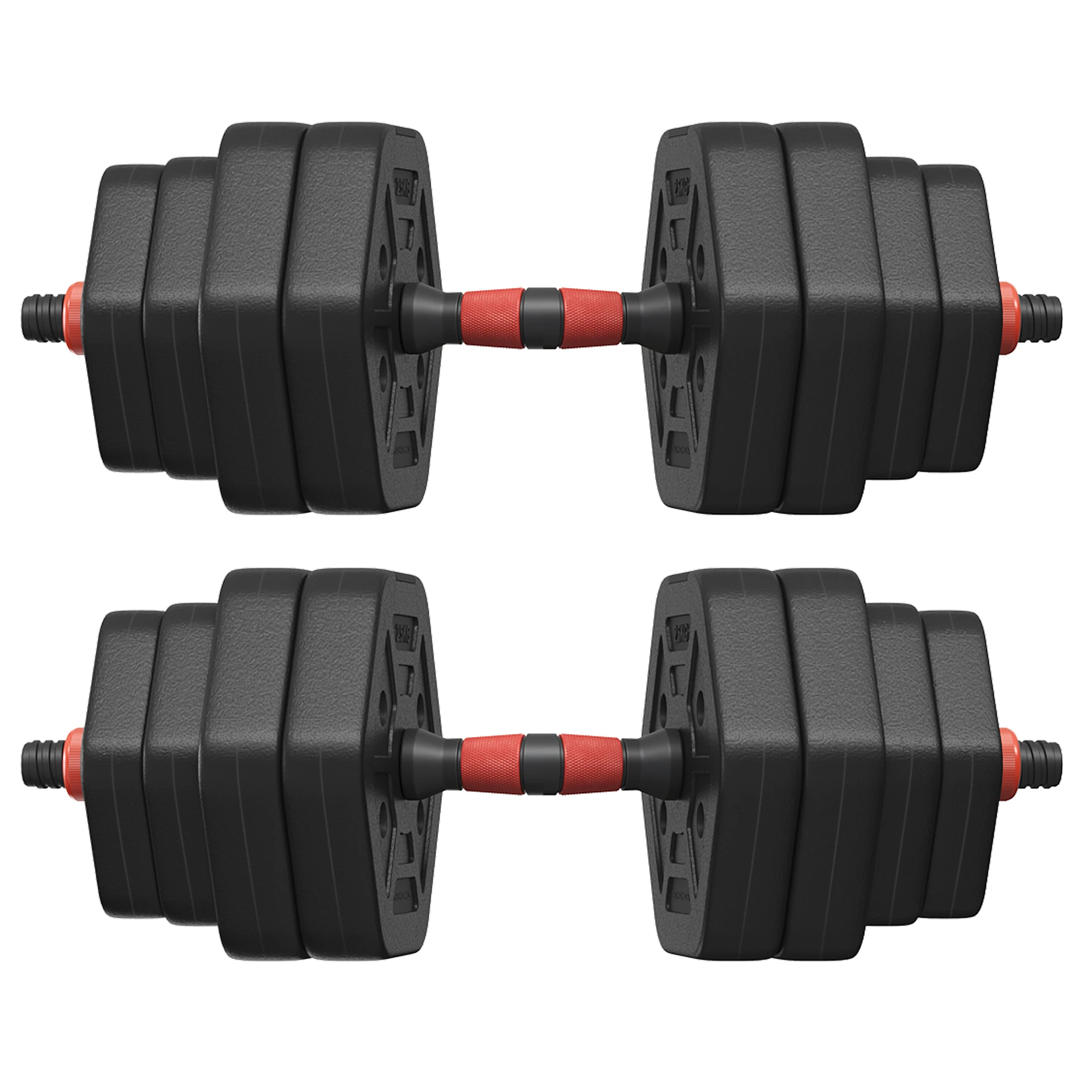 SONGMICS Juego de Mancuernas 30 kg, Mancuerna Ajustable, Peso Hexagonal para Entrenamiento, Fitness, Levantamiento en Casa, Gimnasio