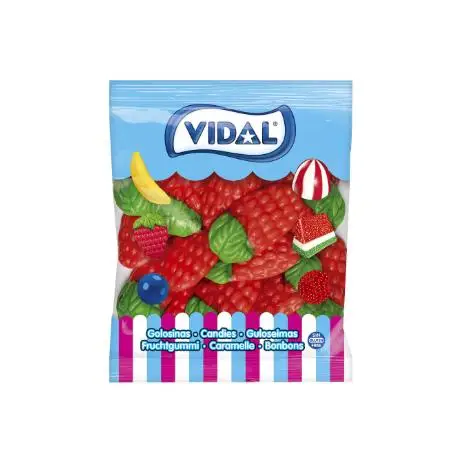 VIDAL Fresas Silvestres XL Gigantes bolsa 1 Kg  con intenso sabor a fresa silvestre y textura blandita sin gluten  sin grasa sabor original Vidal garantizado