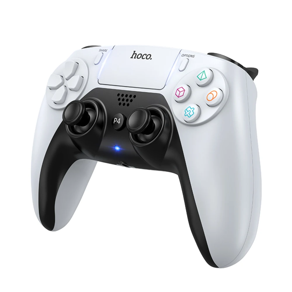 Hoco. GA1 Mando Inalámbrico PS4/PS5 (Juegos PS4) + PC Windows – Bluetooth con Vibración