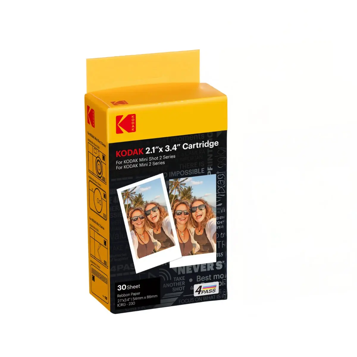 Kodak ICRG230 Cartucho Papel Fotográfico 4PASS para Mini Shot 2