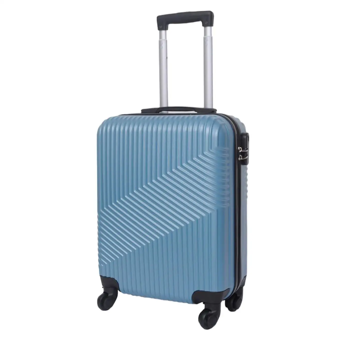 20 inch airplane suitcase, carry-on luggage with board, luggage with wheels of boarding, travel box with password, ABS material, 50x35x20cm, removable wheel.