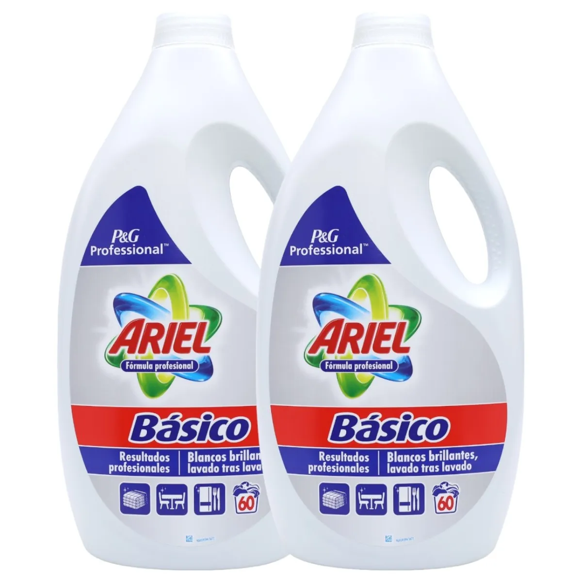 Ariel Liquid Detergent Basic Professional Formula 2 X 60 Washes Savings Pack of 2 Units X 3 Liters (Total 6 Liters)