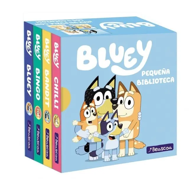 Libro BLUEY LIBRO JUGUETE PEQUEÑA BIBLIOTECA Editorial BEASCOA Tapa dura