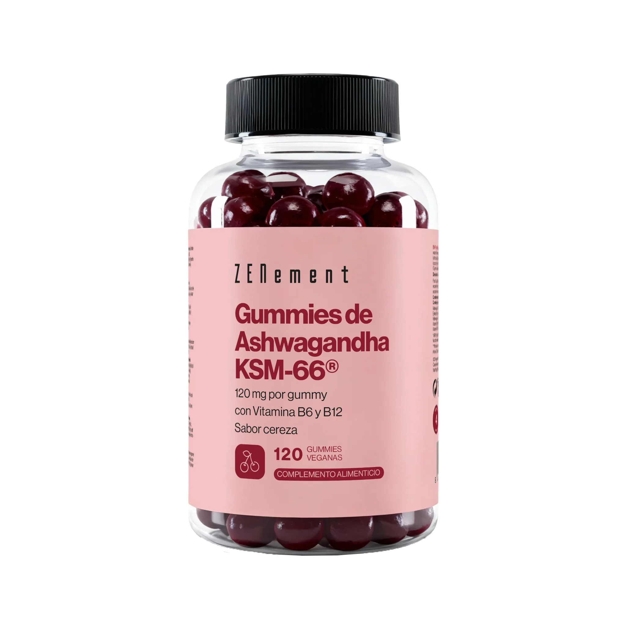 Gummies de Ashwagandha KSM-66® 120 mg por gummy - 120 Gummies Veganas Zenement