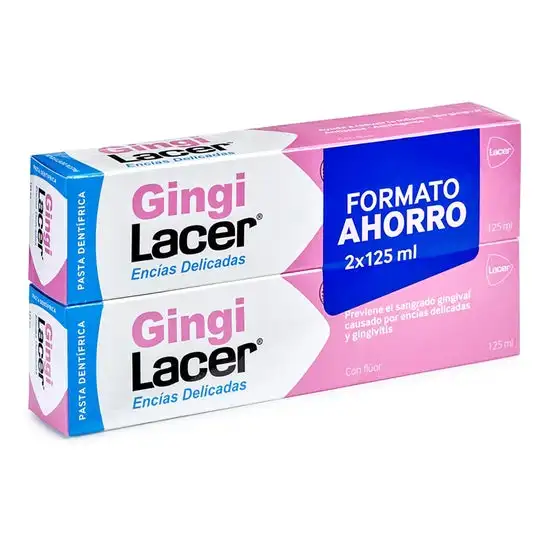 Lacer GingiLacer Encías Delicadas Pasta Dentífrica 2x125ml