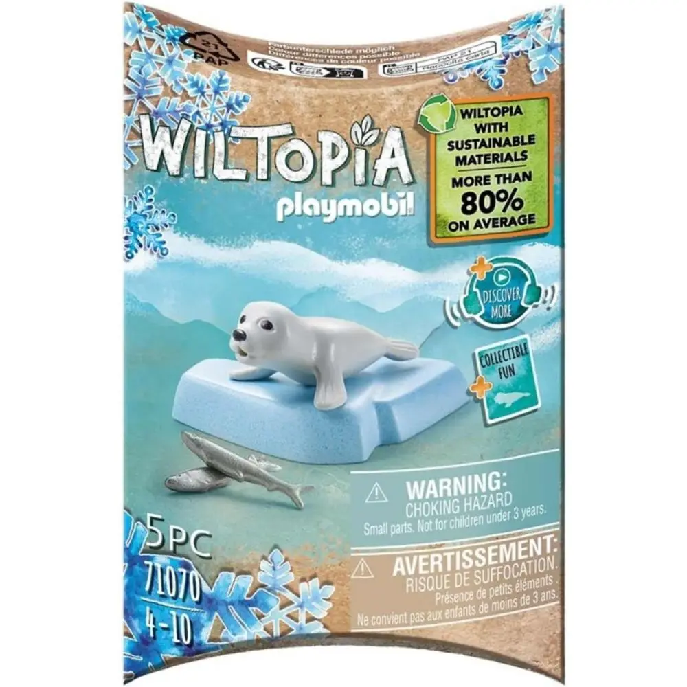 PLAYMOBIL Wiltopia foca joven (71070) figura de animal ártico