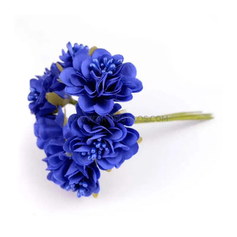 Pomo de Flores de Tela 'Amberes' con 6 Unidades y Pistilos Perlados