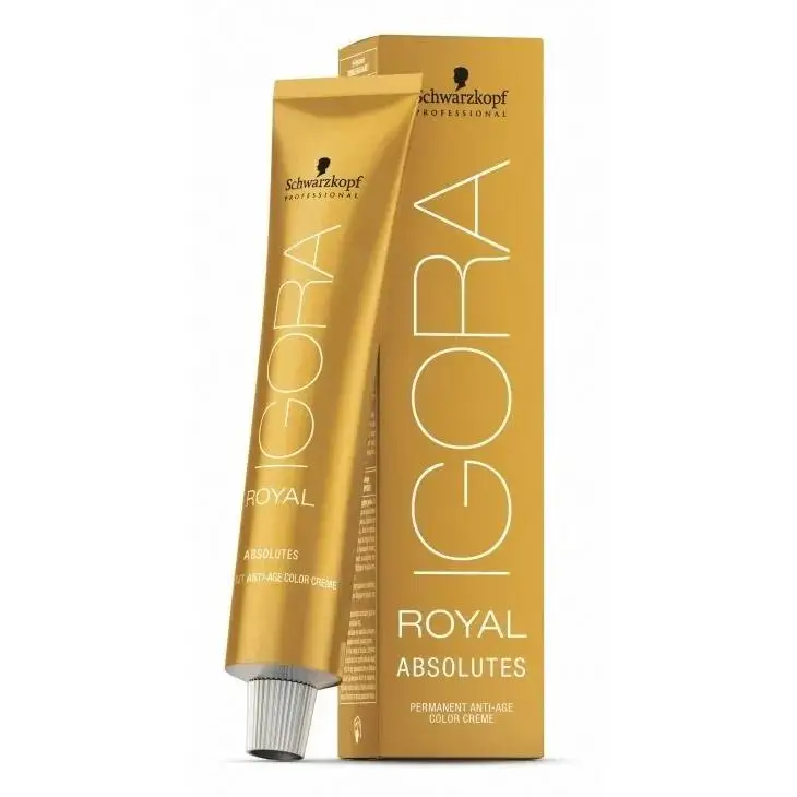 Schwarzkopf professional igora royal absolutes permanent coloring cream 60ml - 7.10 medium cold ash blonde