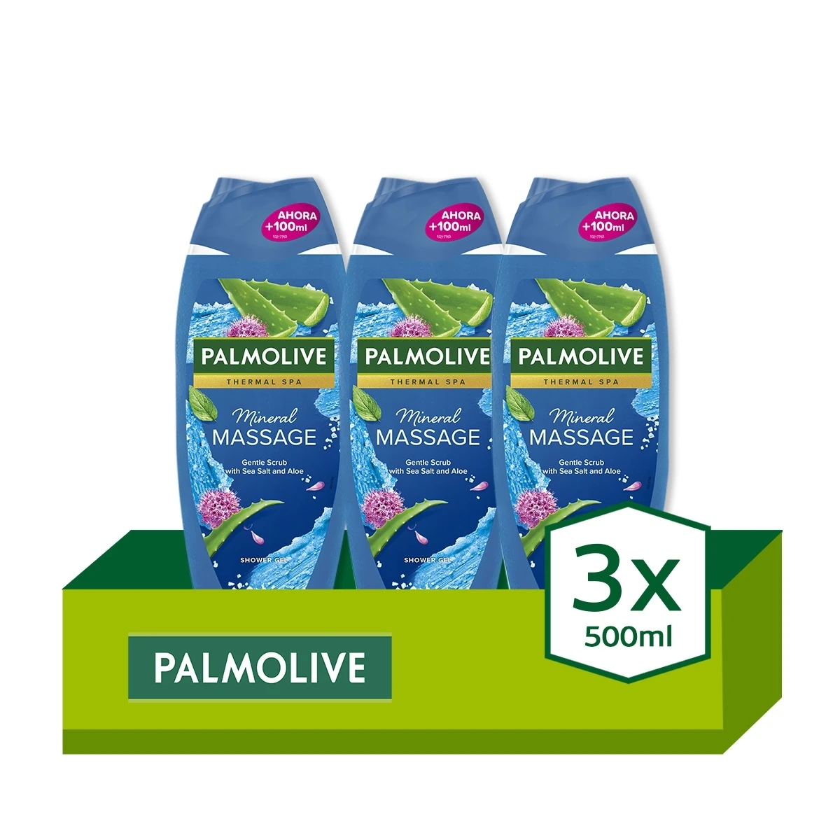 Gel de ducha o baño Palmolive Wellness Massage 500ml.Pack 3